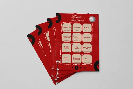 Cartón de Bingo Musical — Bingo Musical Impreso