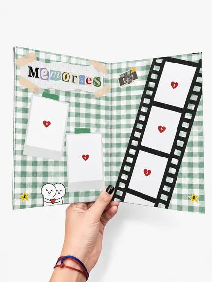 Interior del álbum — Álbum de figuritas · Aniversario love