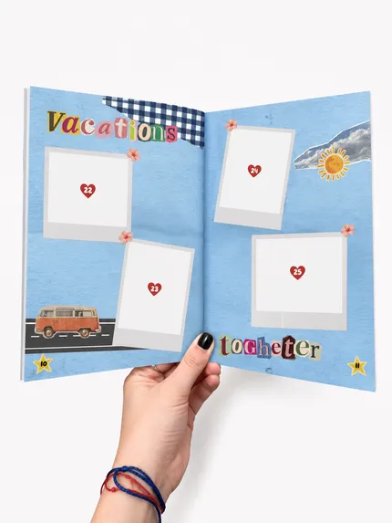 Interior del álbum — Álbum de figuritas · Aniversario collage