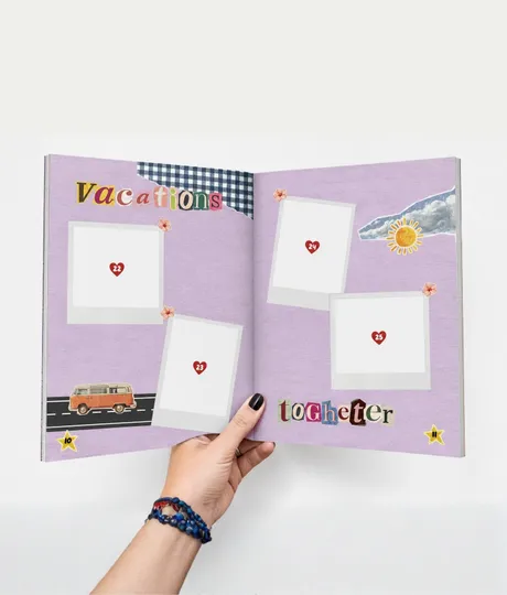 Interior del álbum — Álbum de figuritas · Aniversario love